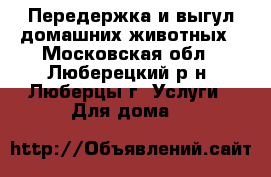 Передержка и выгул домашних животных - Московская обл., Люберецкий р-н, Люберцы г. Услуги » Для дома   